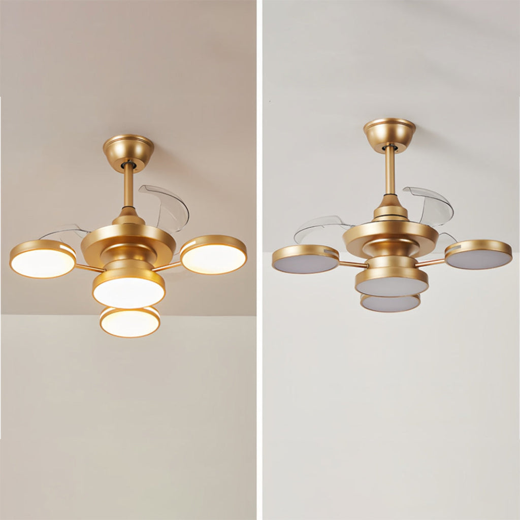 VIVIENNE FRENCH IRON TRIO LIGHT CEILING FAN