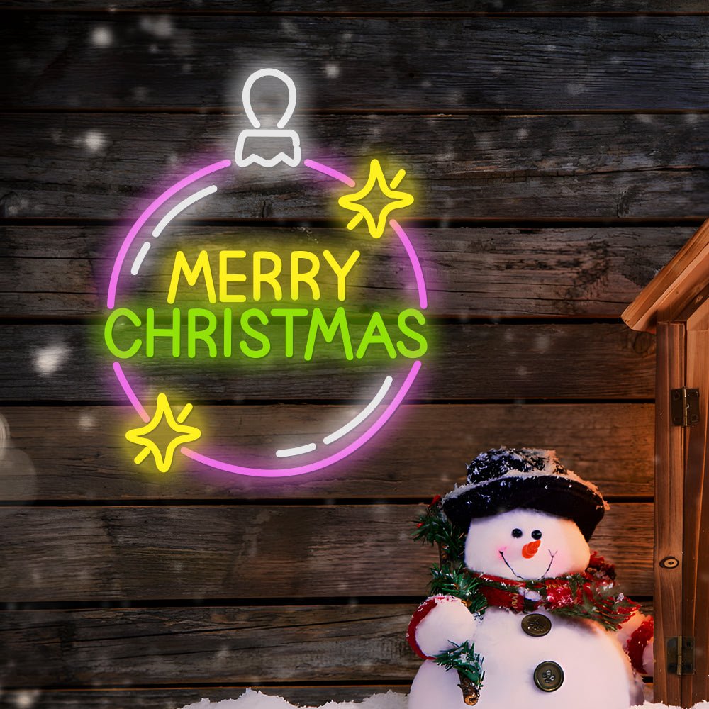 FENWICK VIBRANT GLOW CHRISTMAS LETTER NEON DISPLAY