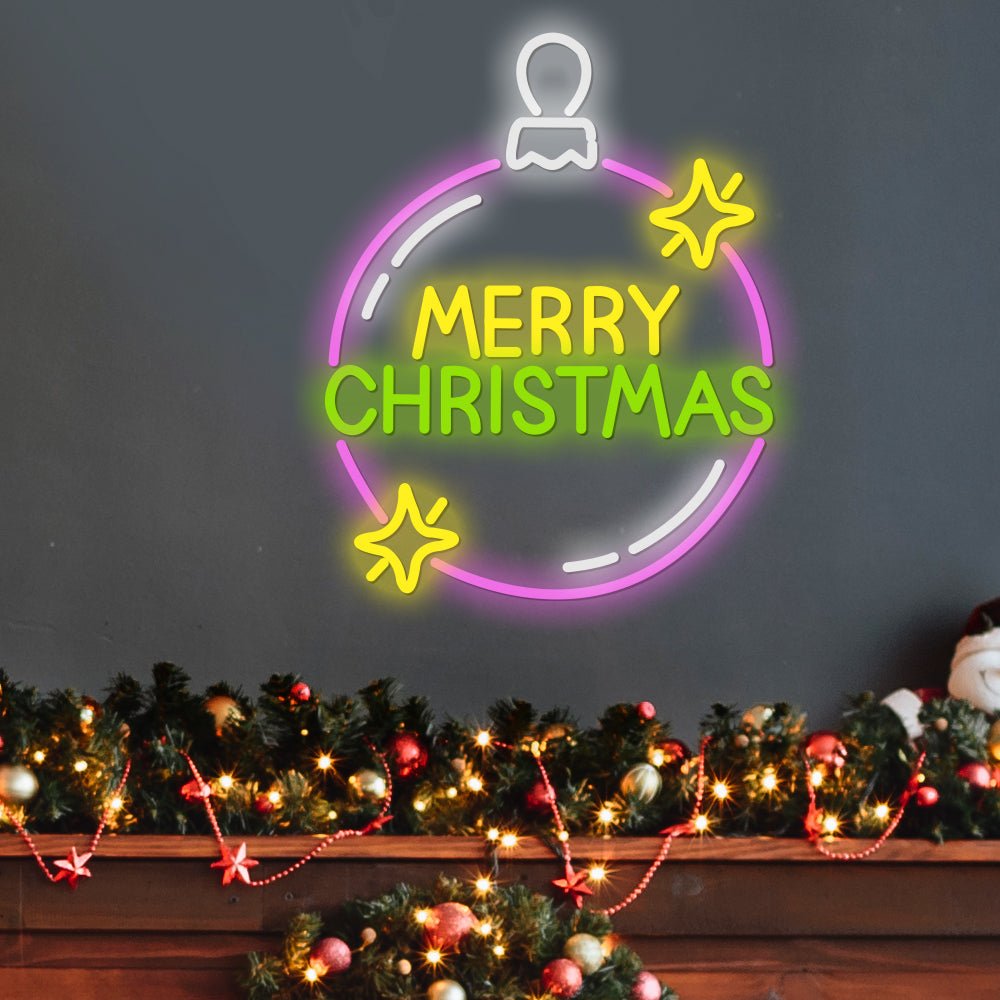 FENWICK VIBRANT GLOW CHRISTMAS LETTER NEON DISPLAY