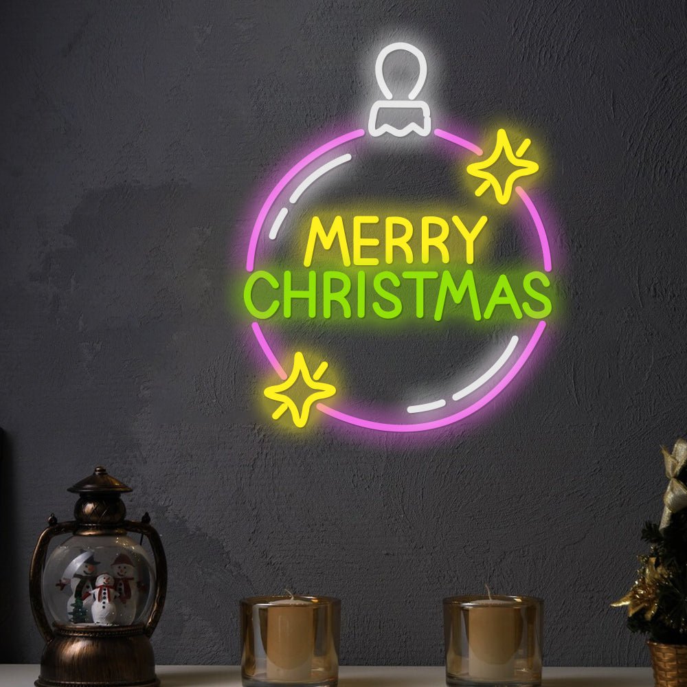 FENWICK VIBRANT GLOW CHRISTMAS LETTER NEON DISPLAY