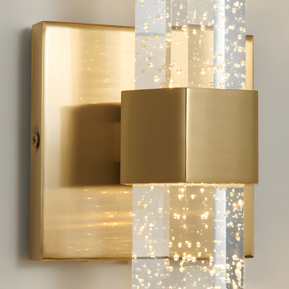 WINTHORPE CRYSTAL BUBBLE WALL SCONCE - MODERN UP/DOWN LED LIGHTING