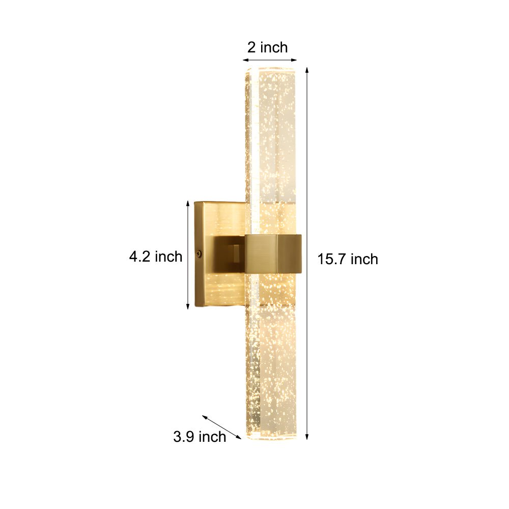 WINTHORPE CRYSTAL BUBBLE WALL SCONCE - MODERN UP/DOWN LED LIGHTING