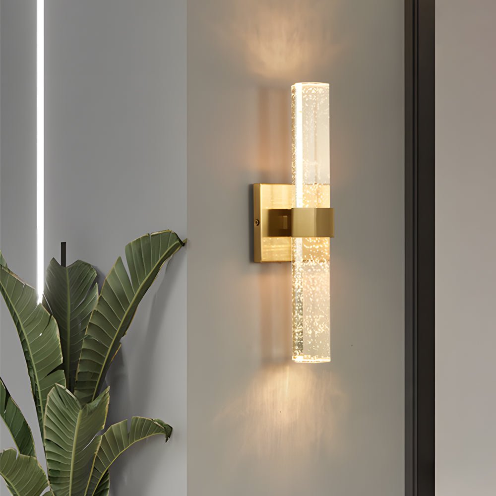WINTHORPE CRYSTAL BUBBLE WALL SCONCE - MODERN UP/DOWN LED LIGHTING