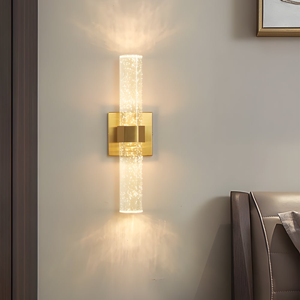WINTHORPE CRYSTAL BUBBLE WALL SCONCE - MODERN UP/DOWN LED LIGHTING