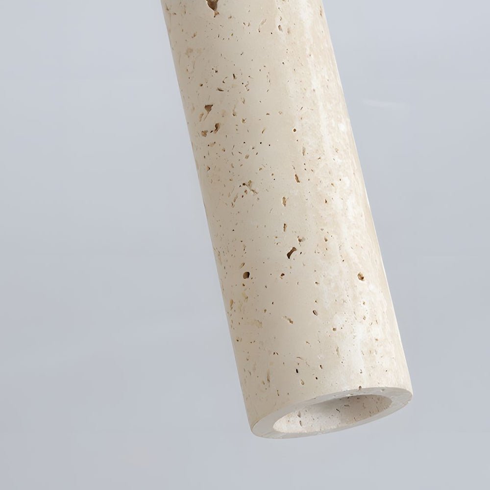 WINTHORPE YELLOW TRAVERTINE TUBE SUSPENSION LIGHT