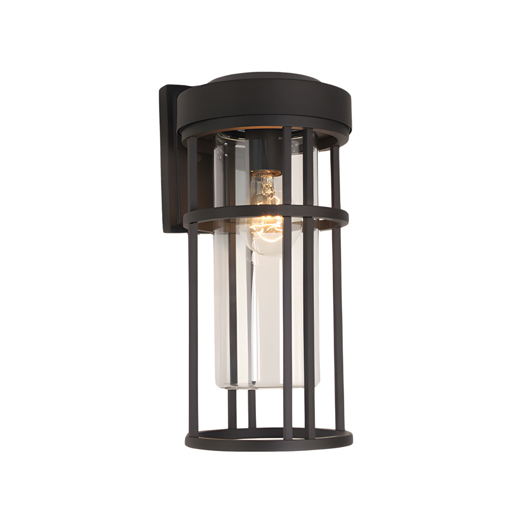WINTERBOURNE WATER-RESISTANT OUTDOOR WALL LIGHT WITH GLASS SHADE