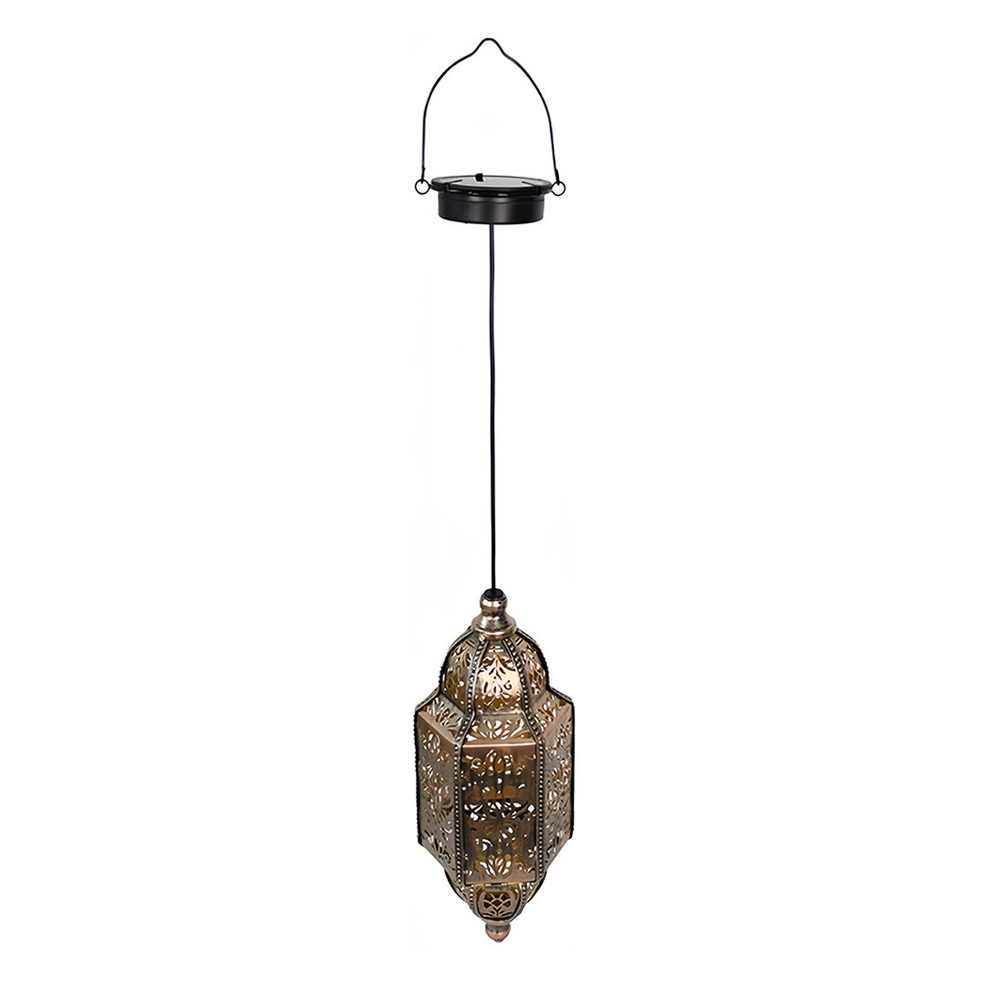 CALDERDALE SOLAR-ILLUMINATED MOROCCAN GARDEN LANTERN