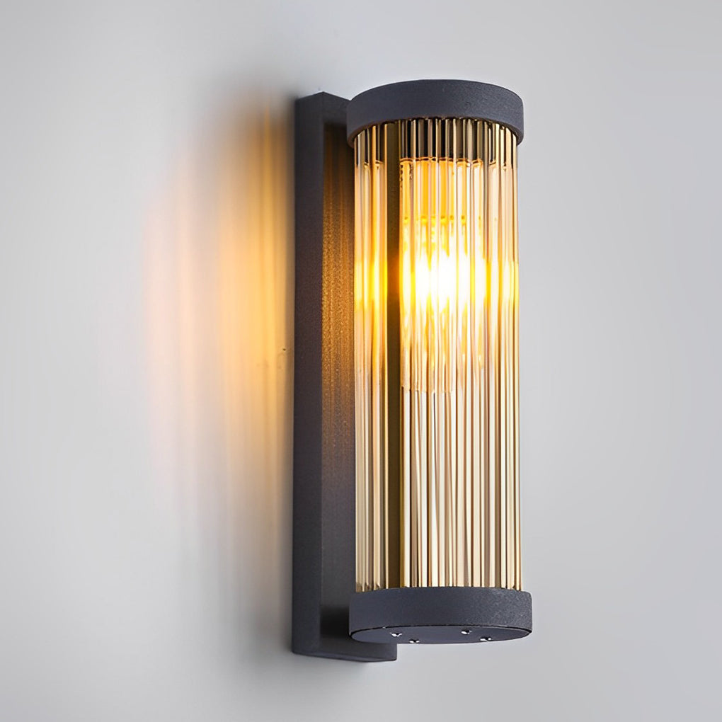 BRIDGEMAN MODERN BLACK OUTDOOR SCONCE LIGHTING