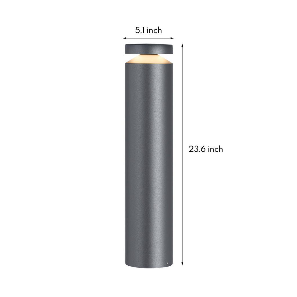 WINTERBOURNE MODERN OUTDOOR BOLLARD LIGHT WITH WATER-RESISTANT DESIGN