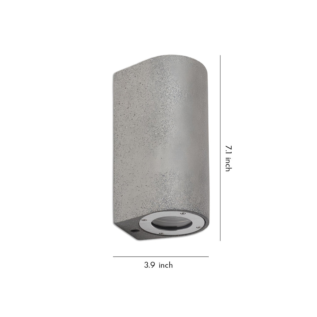 WINDSOR CEMENT OUTDOOR DUAL-FACING LIGHTING FIXTURE