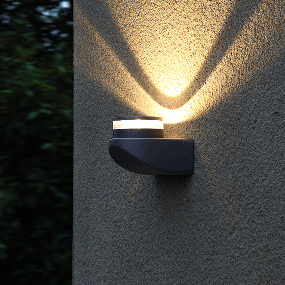 RAVENSDALE BLACK LED OUTDOOR WALL LANTERN, WEATHER-RESISTANT
