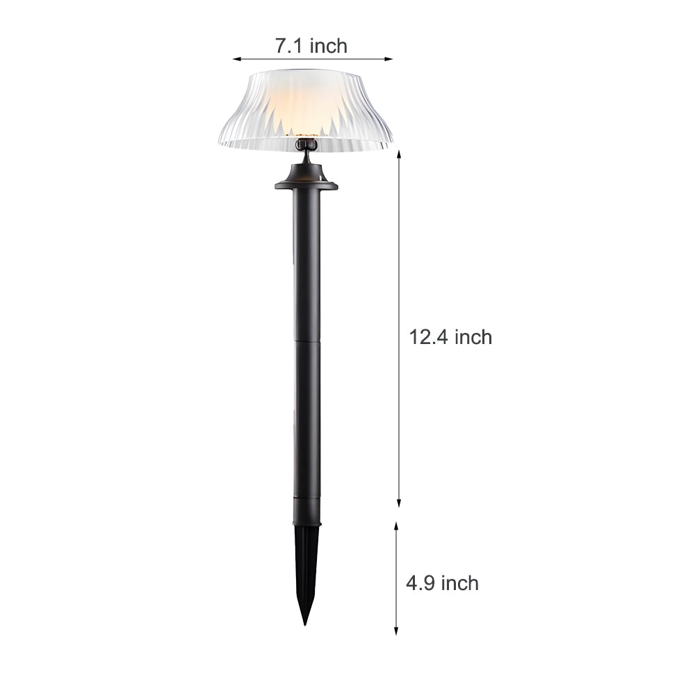 BRAMBLEHURST SOLAR GARDEN ILLUMINATOR, VINTAGE WATERPROOF STAKE LIGHT