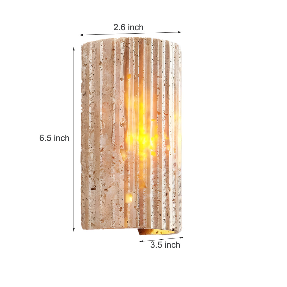 WINCHESTER RECTANGULAR WALL SCONCE WITH DUAL ILLUMINATION IN FAUX ALABASTER