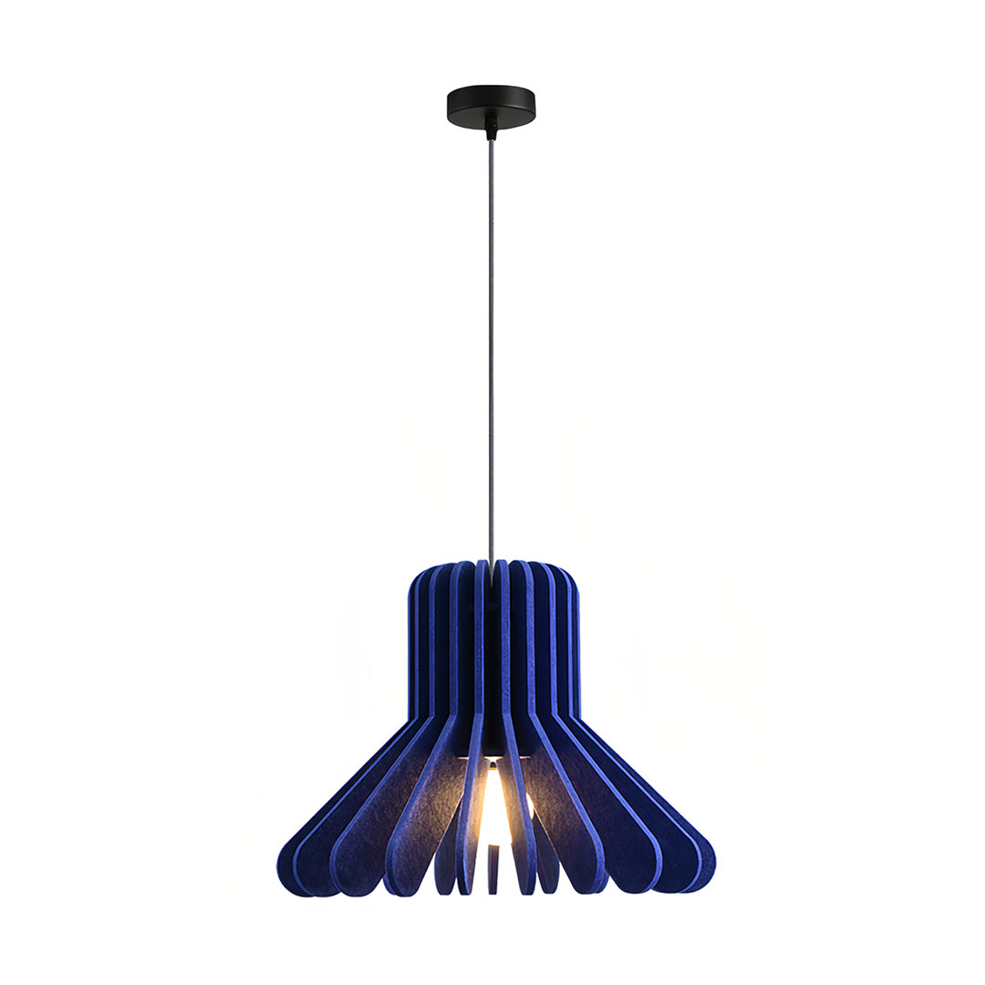 1. **MONTGOMERY FELT-ENCLOSED PENDANT LUMINAIRE**  
   A sophisticated pendant light featuring a sound-absorbing felt exterior and a robust iron frame, perfect for enhancing ambiance in any room.

2. **WINSLOW IRON & FELT HANGING ILLUMINATOR**  
   An inn