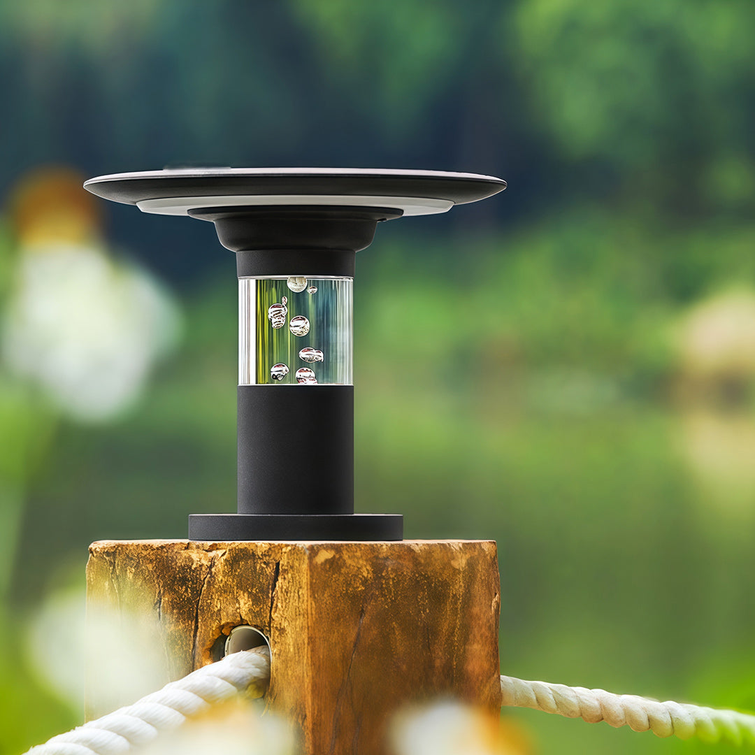 CHARLESTON ALUMINUM SOLAR GARDEN POST LIGHT