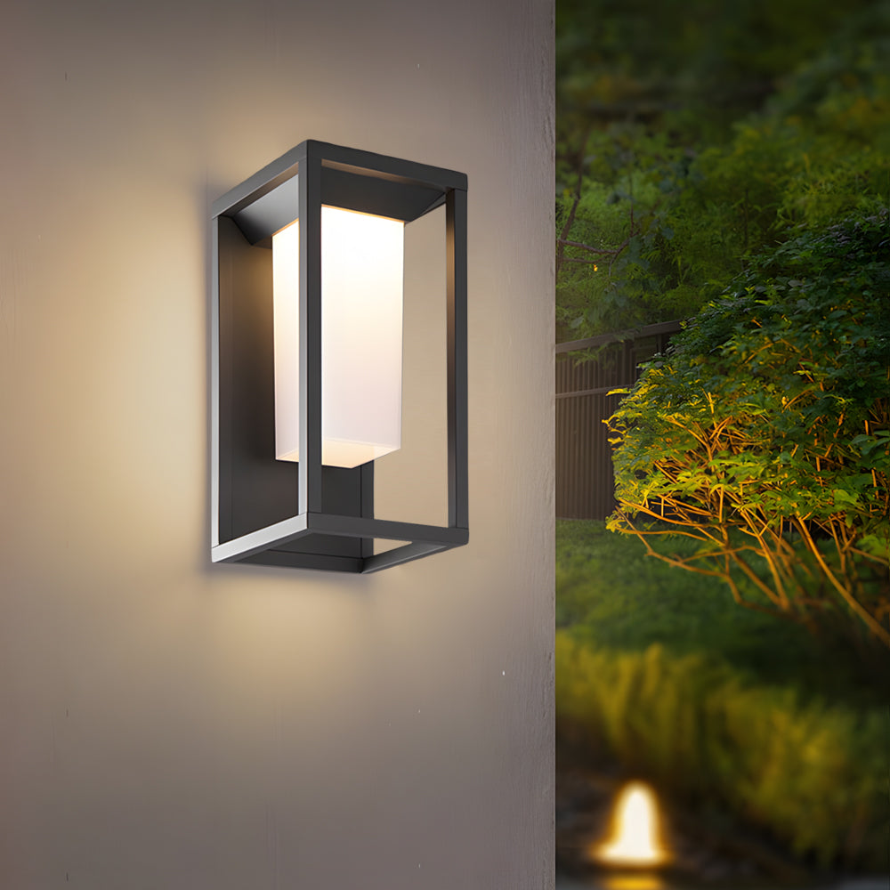 BRAMBLEWOOD SQUARE ALUMINUM OUTDOOR WALL LANTERN