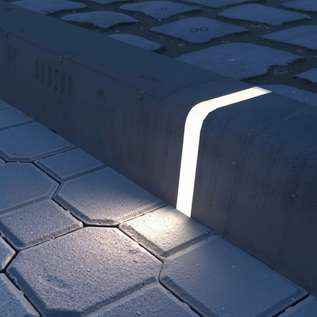 WINTHORPE AQUA-RESISTANT STEP LANTERN FOR COURTYARD ILLUMINATION