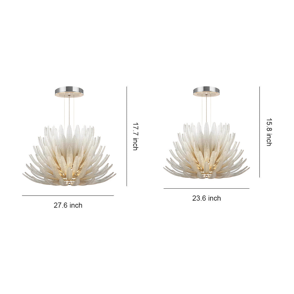 WINTHORPE STAINLESS STEEL CRYSTAL CEILING LANTERN