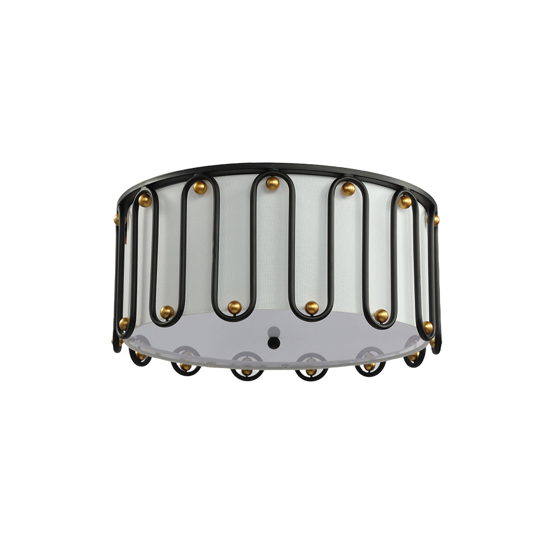 WINTHROP VINTAGE DRUM FLUSH CEILING LANTERN