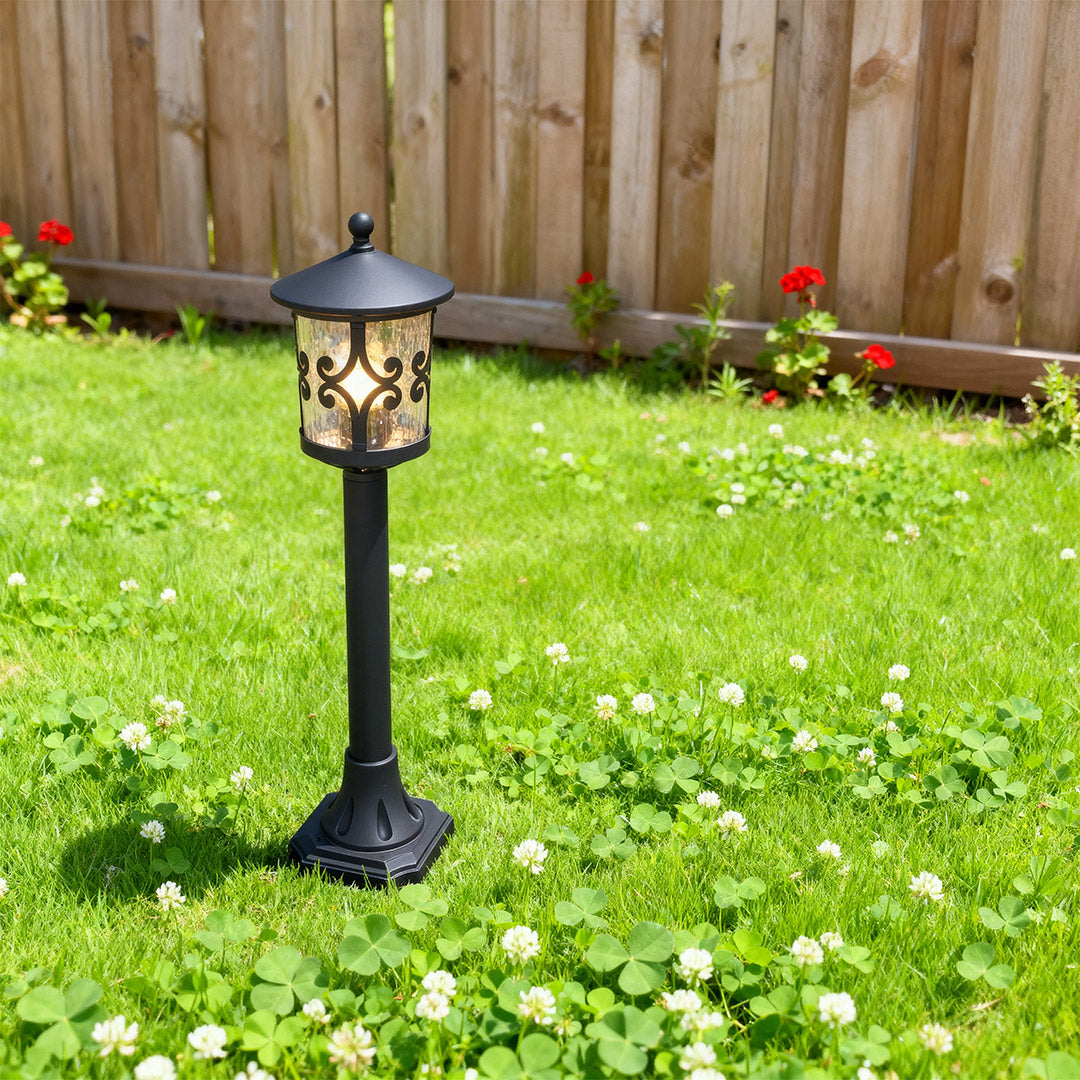 FENWICK RUSTIC GARDEN BOLLARD LANTERN