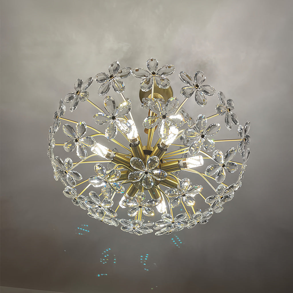 FLORALIS CRYSTAL BLOOM CEILING LANTERN