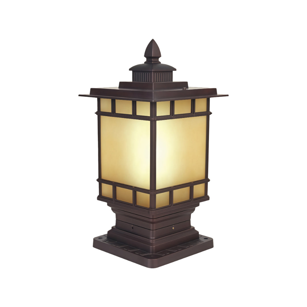 WINTHROP CAST IRON OUTDOOR LANTERN POST LIGHT