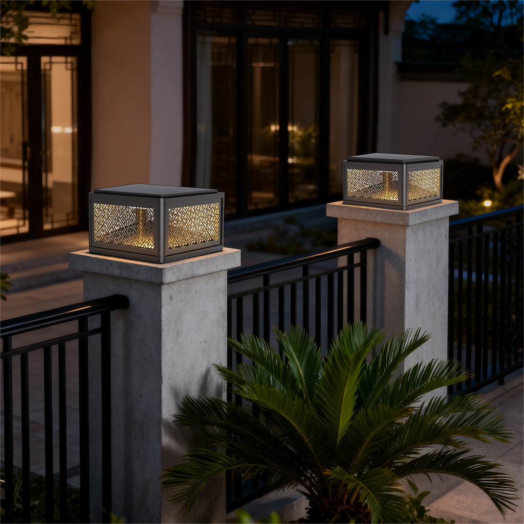 WINTHROP SQUARE PILLAR ILLUMINATOR - WEATHER-RESISTANT OUTDOOR LIGHT