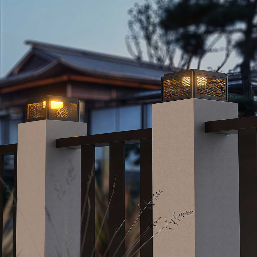 WINTHROP SQUARE PILLAR ILLUMINATOR - WEATHER-RESISTANT OUTDOOR LIGHT