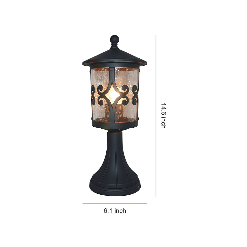 RAVENSDALE ALUMINUM GARDEN PILLAR LANTERN