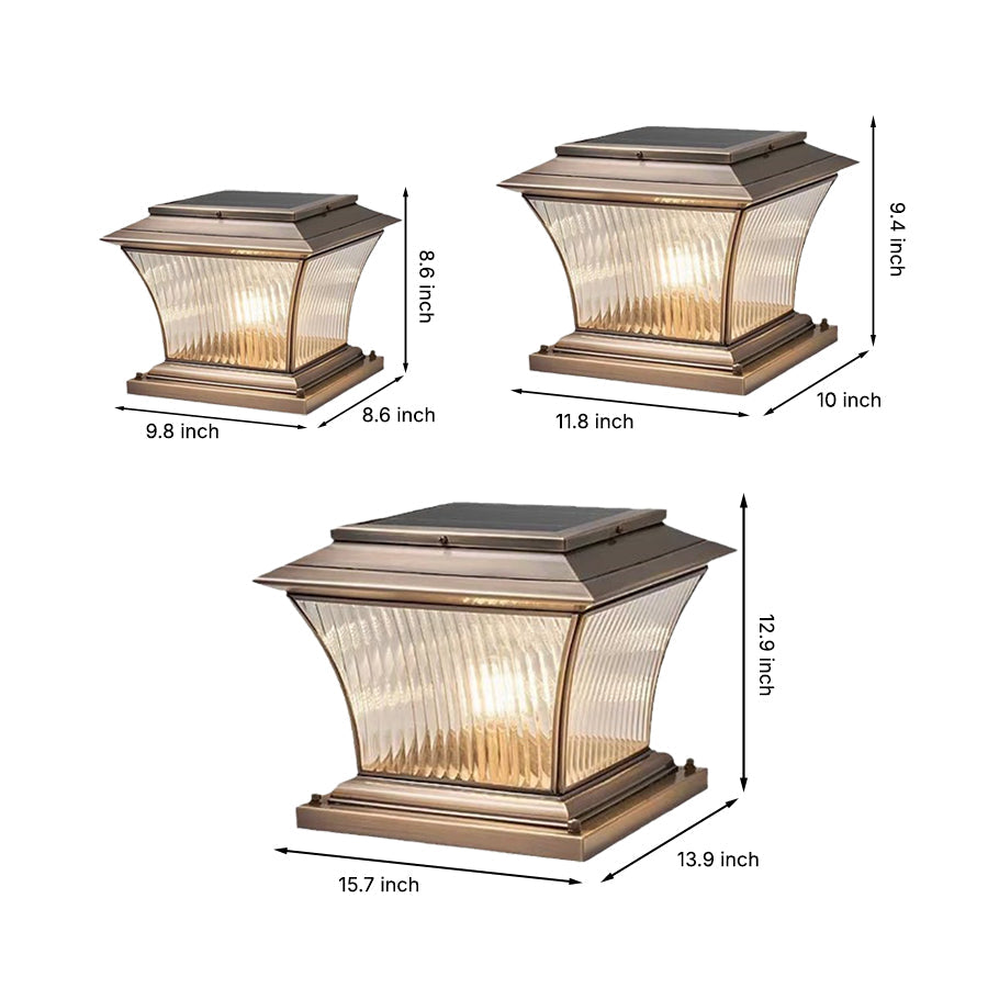 RAVENWOOD COPPER OUTDOOR COLUMN LANTERN