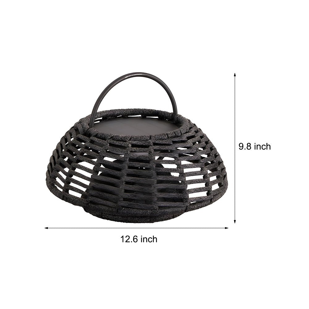 WINDSOR WOVEN ROPE SOLAR HANGING LIGHT
