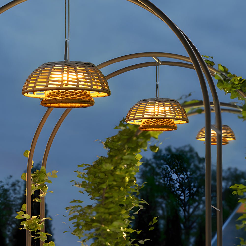 WINDSOR WOVEN ROPE SOLAR HANGING LIGHT