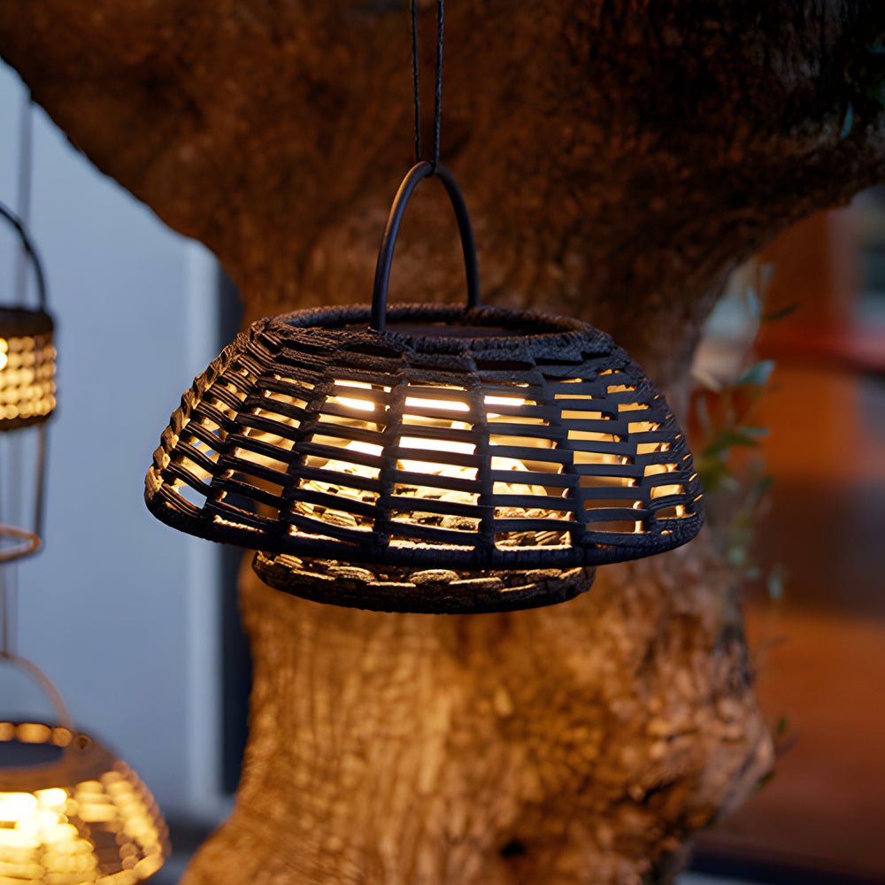 WINDSOR WOVEN ROPE SOLAR HANGING LIGHT