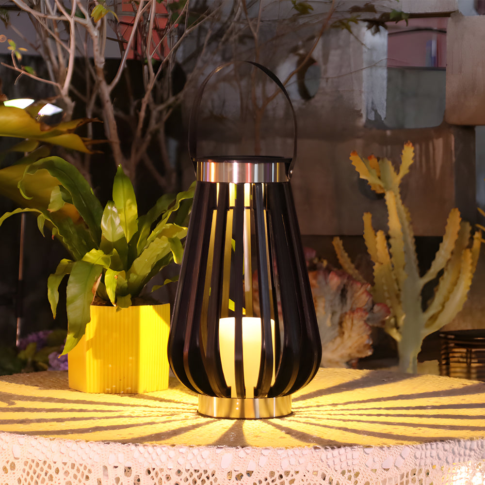 ELMINGTON SOLAR-POWERED GARDEN LANTERN, WEATHER-RESISTANT DECORATIVE LIGHT