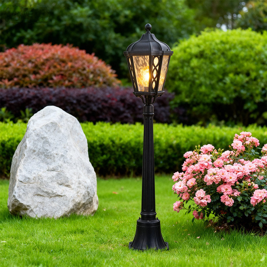 WINTERBOURNE ALUMINUM GARDEN POST LANTERN