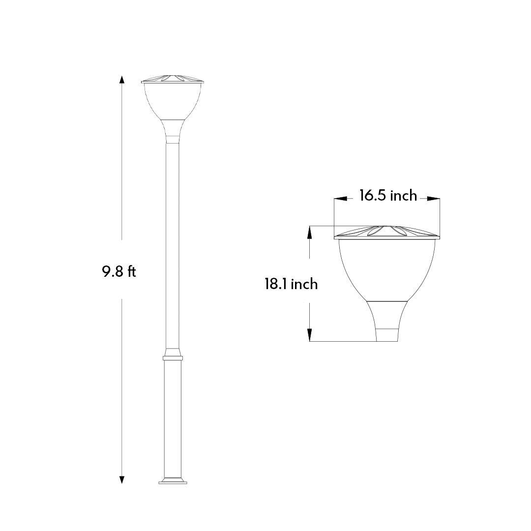 **LARCHMONT ILLUMINATED POST LANTERN**  
Sleek and contemporary, this outdoor post lantern features a streamlined silhouette, perfect for illuminating pathways and gardens with a modern touch.

**WINDSOR GLOW OUTDOOR LIGHTING COLUMN**  
A refined lighting
