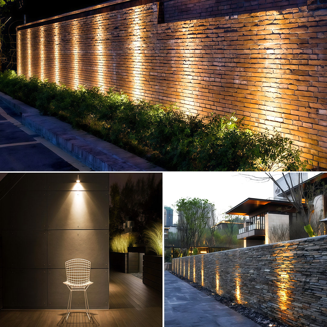 WINTERBOURNE LED OUTDOOR RAIN-RESISTANT WALL SPOTLIGHTS