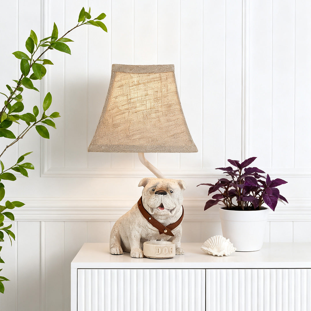WINTHROP CANINE RESIN TABLE LANTERN