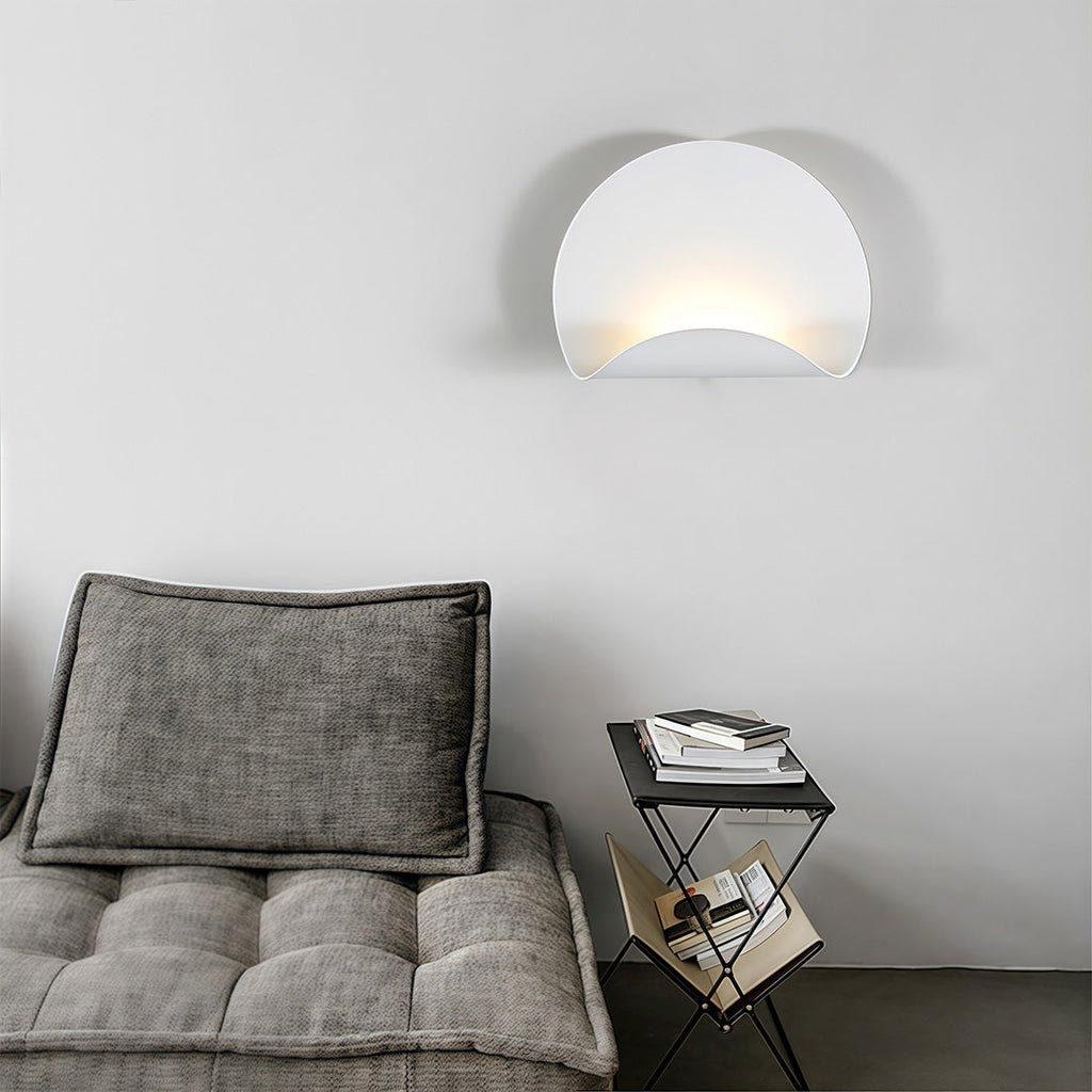 WINCHESTER WHITE IRON WALL SCONCE, MINIMALIST LED DESIGN