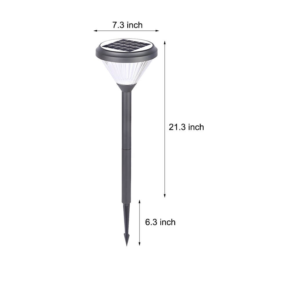 RAVENWOOD SOLAR ILLUMINATION PATH LIGHTS WITH DIAMOND ACCENTS - 27.6-INCH HEIGHT