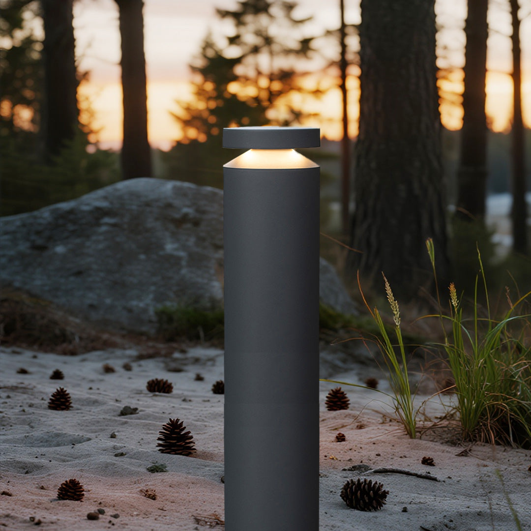 WINTERBOURNE MODERN OUTDOOR BOLLARD LIGHT WITH WATER-RESISTANT DESIGN