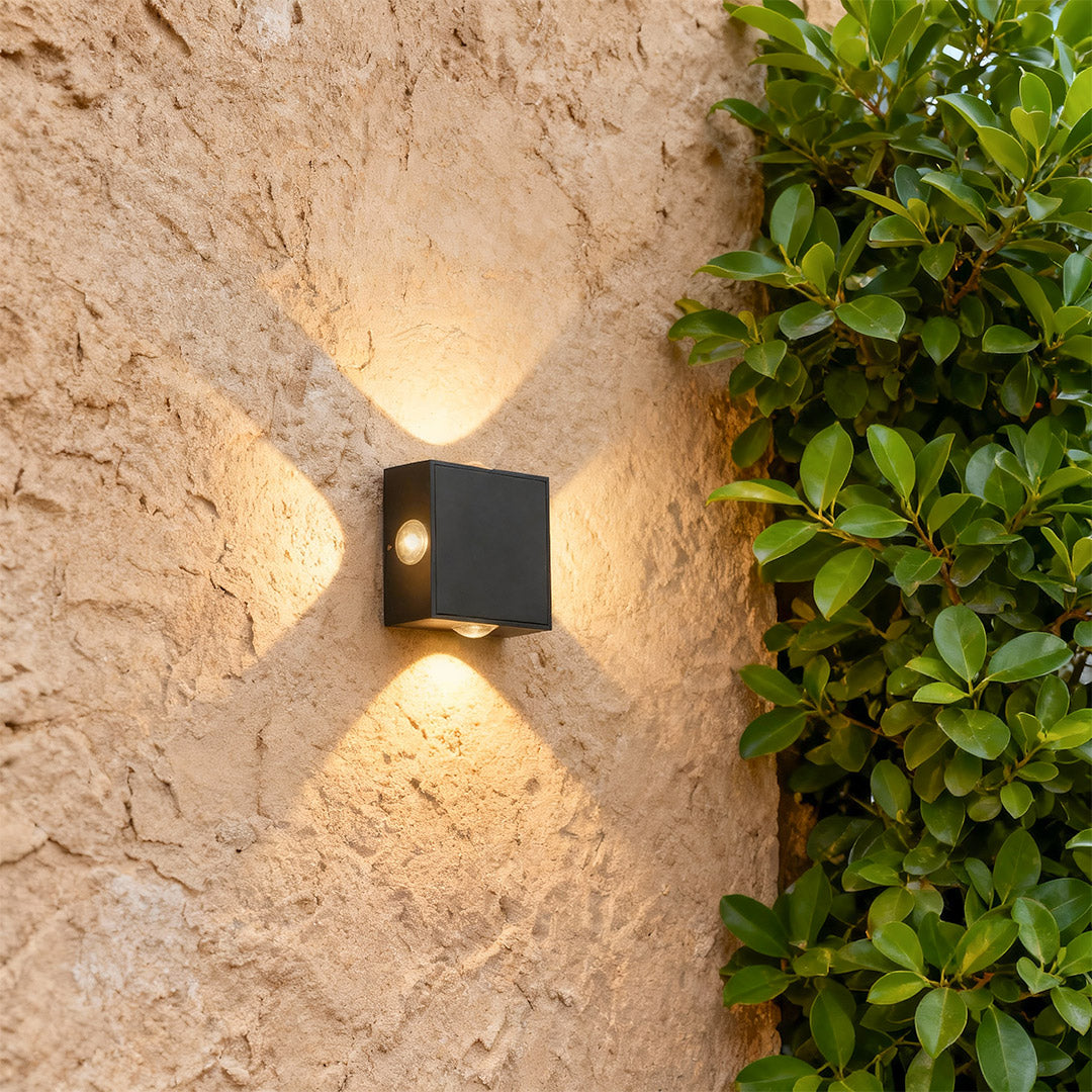 BLACKWATER QUADRANT LED OUTDOOR WALL LANTERN