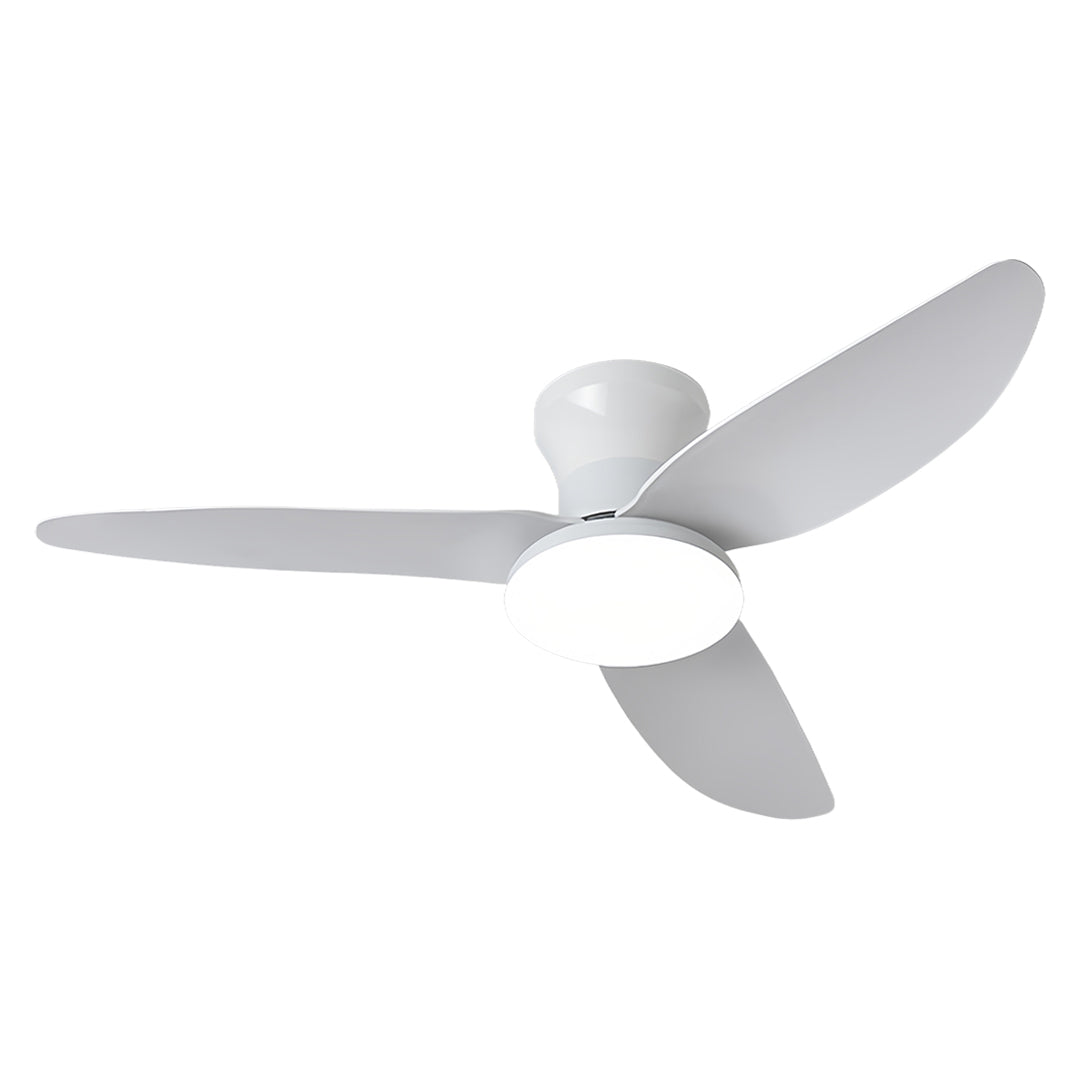 WINDSOR WHISPER 3-BLADE CEILING FAN WITH DIMMABLE LIGHT AND REMOTE CONTROL