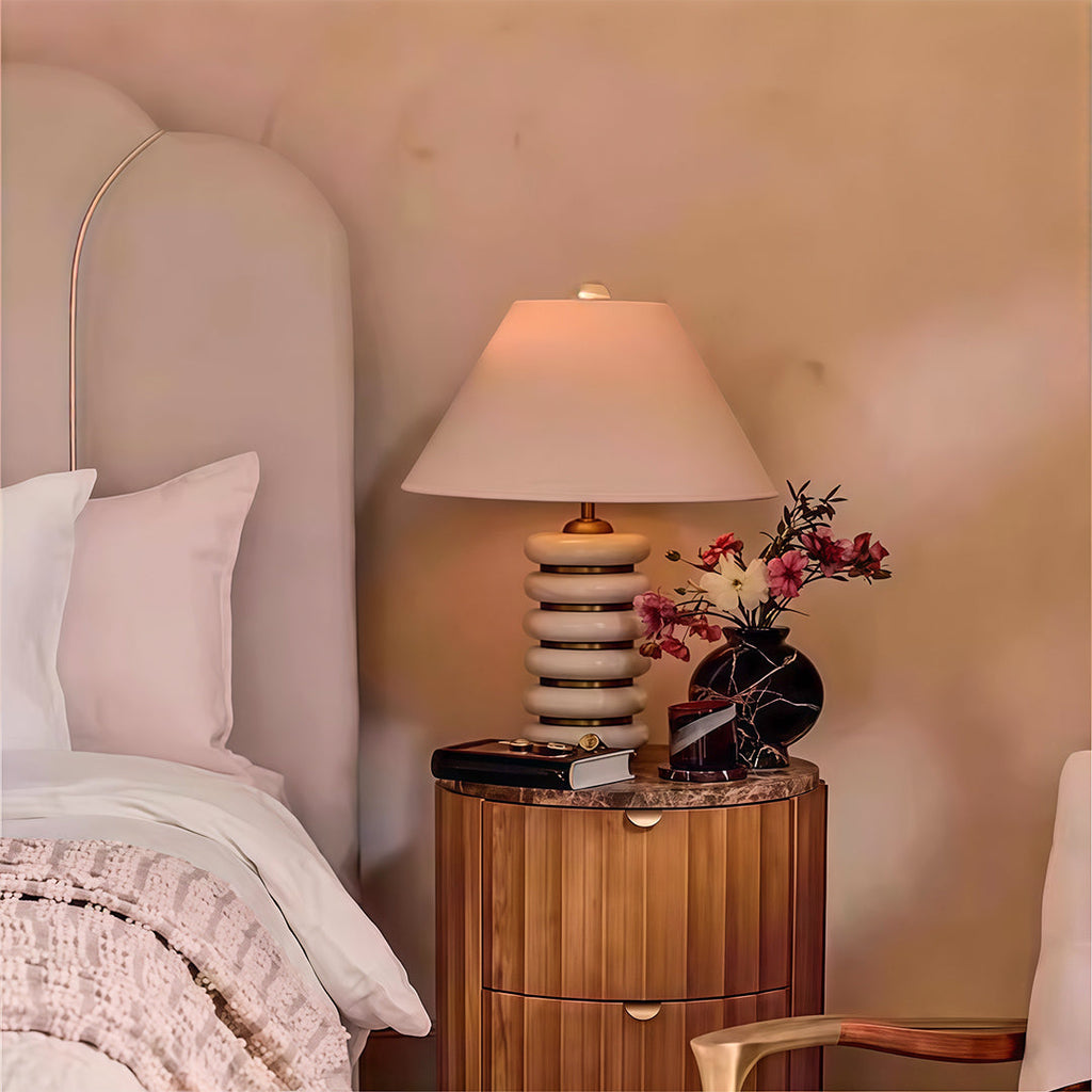CHARLESTON TWEED SHADE TABLE LANTERN
