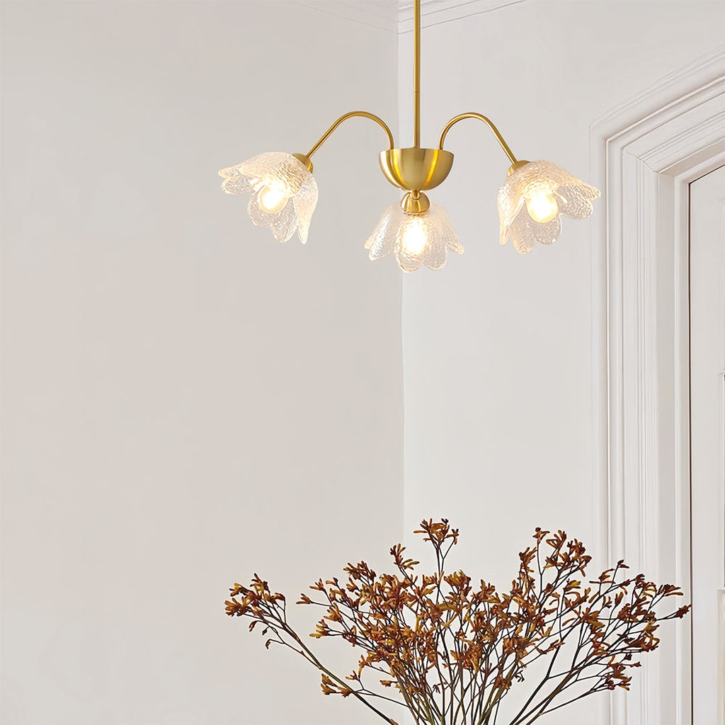 VIOLETTE CRYSTAL BLOOM CEILING LANTERN