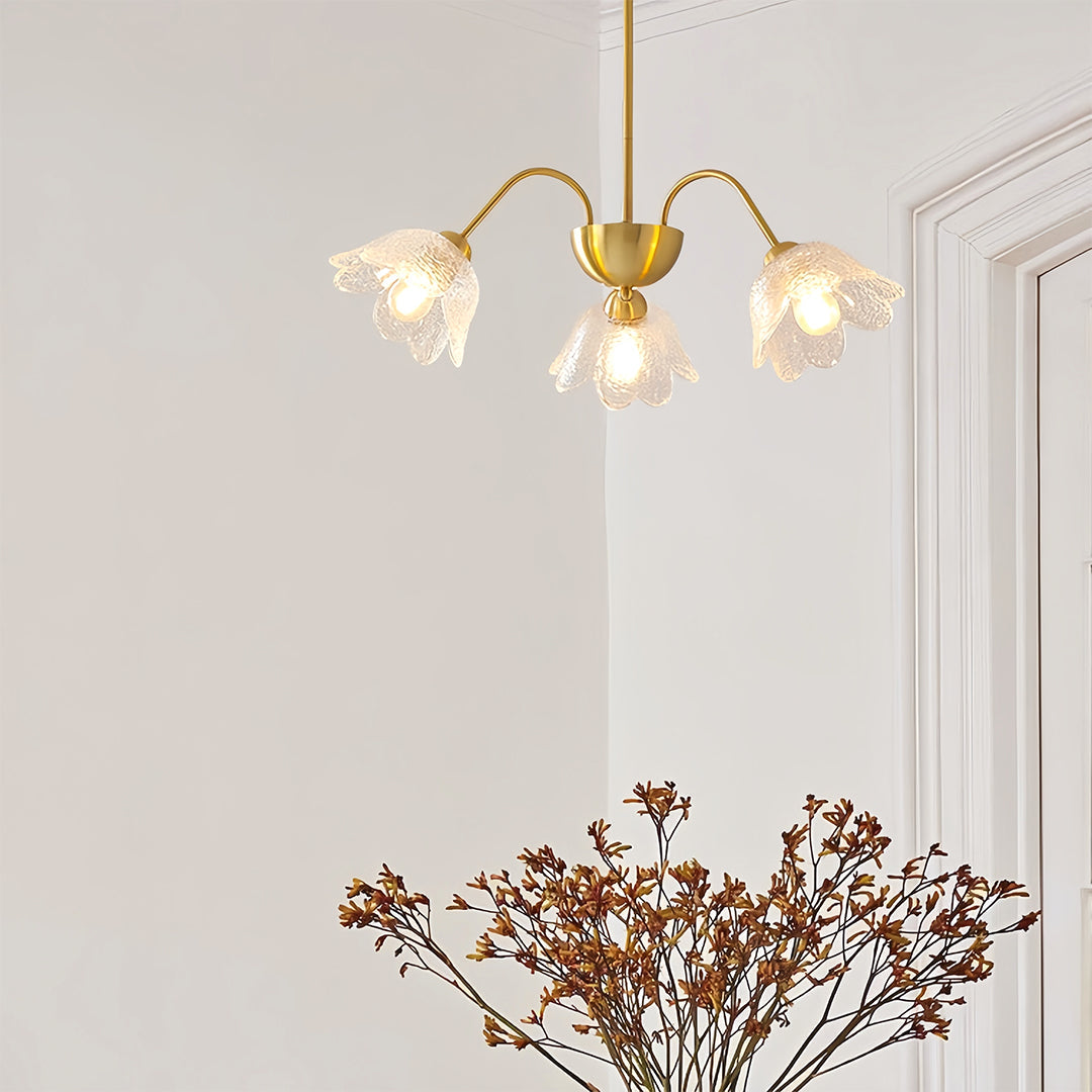VIOLETTE CRYSTAL BLOOM CEILING LANTERN