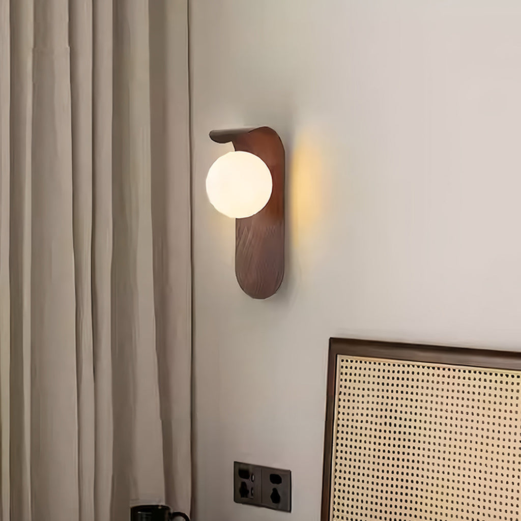 WINTHROP WOODEN GRAIN WALL SCONCE WITH LED ILLUMINATION