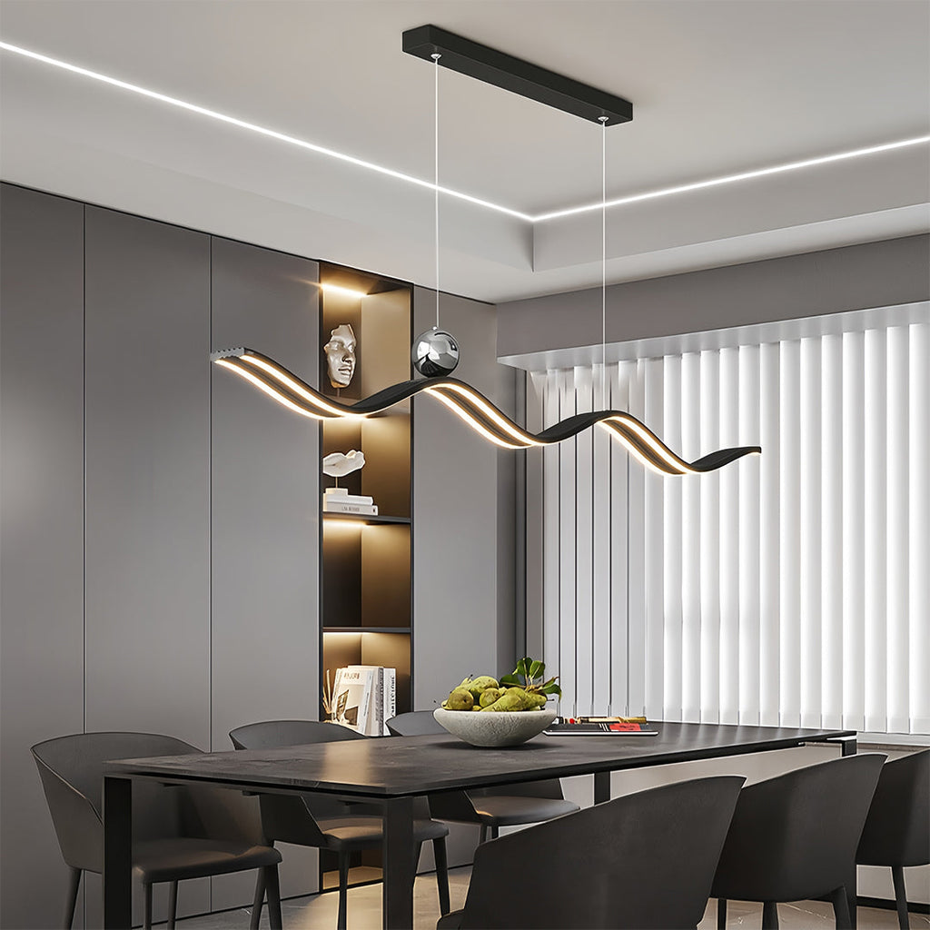 WHITBY WAVE MODERN PENDANT LIGHT
