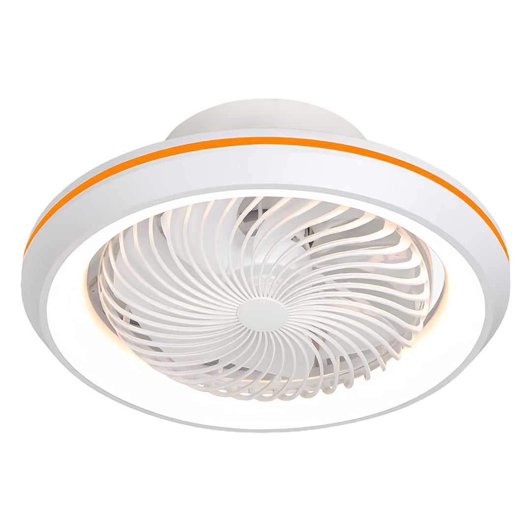 WINDSOR WHIRL LED CEILING LIGHT FAN WITH REMOTE CONTROL AND TRIPLE COLOR DIMMING