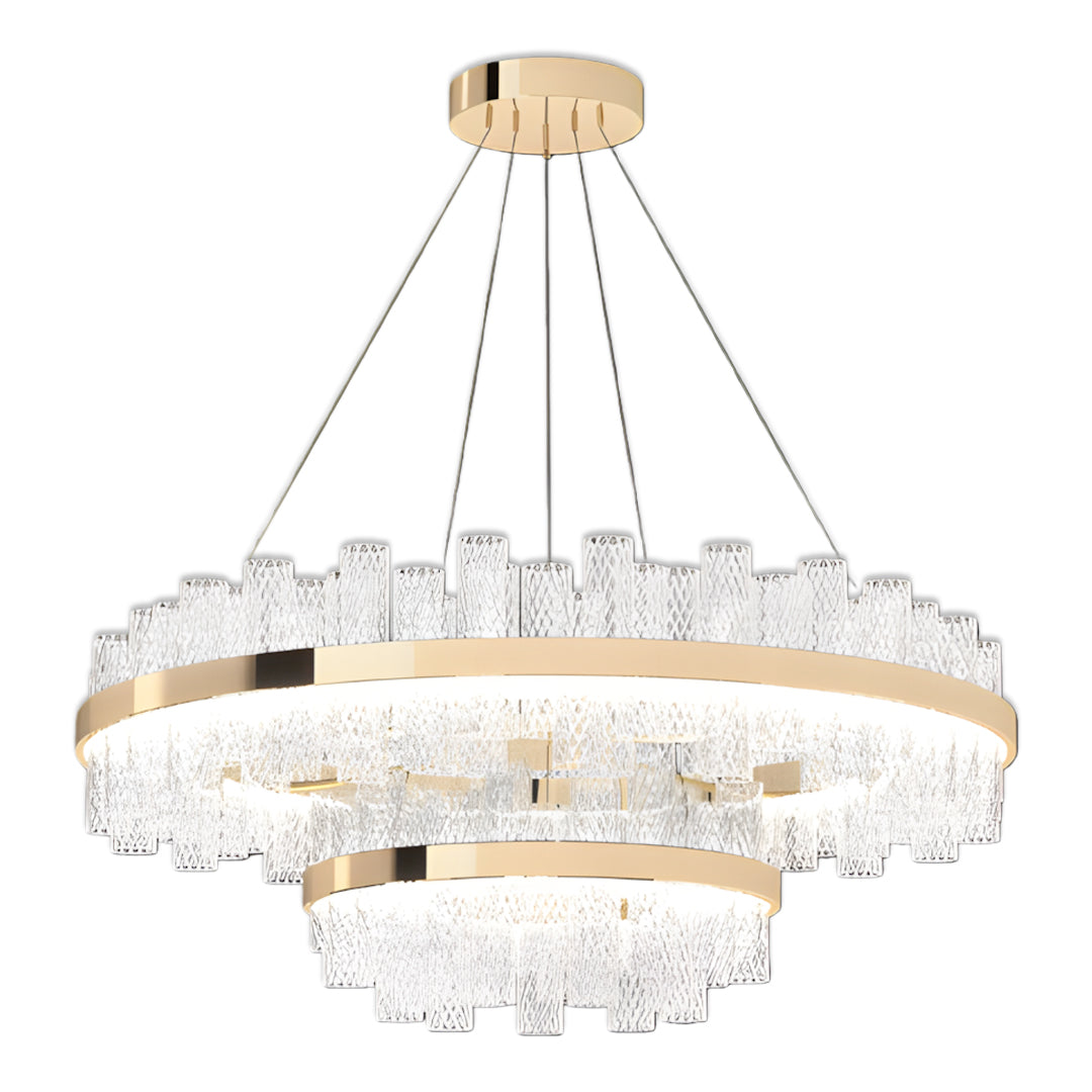 WINTHORPE CRACKLE GLASS SUSPENDED LUMINAIRE